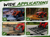 45.35" x 18.57" x 3.6" Open Frame Quick Attach Plate, Heavy Duty Loader Adapter with Universal Skid W2505P494839