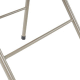 4PCS Elegant Foldable Iron & PVC Chairs for Convention & Exhibition Light Brown 23296284