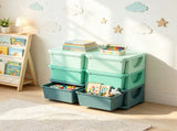 Green 3 Tier Kids Organizer 6 Drawers Storage Unit, for Bedroom, Nursery, Kindergarten, Boys & 10916829