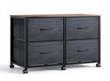 Black Embossed, P2 Particle Board Non-woven Fabric Drawers, Melamine Faced, 46234855