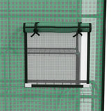 2-piece greenhouse replacement cover, 4.7'x 4.7'x 6.4 'white and green 80768348