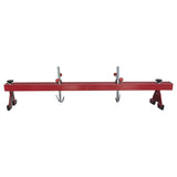 Engine Load Leveler 1100lbs Capacity Support Bar Transmission W/ Dual Hook Red 76519805