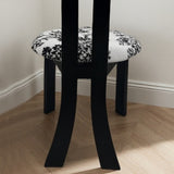 Dining Chairs Set of 2, Key-Design Home Chairs - Linen Upholstered Solid Wooden Dining Chairs with W2700P338558