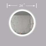 24inch Bathroom Led Classy Vanity Mirror with High Lumen,Dimmable Touch,Wall Switch Control, W1992P211219