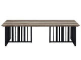 Zudora Antique Oak & Black Finish Coffee Table B2726P268332