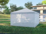 White 10' x 10' Canopy Screen Walls for Patio Party, Replacement Netting with 6 Service Windows 63171321