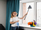 Extendable Wall & Baseboard Cleaning Mop, Wet Dry Multi Surface Mop with 180&deg Rotatable Head, 09652335