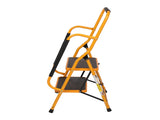 Iron 2-step ladder with handrails ginger 79042191