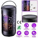 Solar Bug Zapper Garden Flame Flying Insect Killer Lamp Torch Mosquito Killer Trap with 2 Light 77455934
