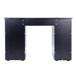 ZUN 15mm MDF Portable 1pc Door with 3pcs Drawers Computer Desk Black 08402770