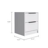 Cannon 2-Drawer Nightstand White B06280499