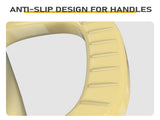Stainless steel handle, 7.5QT, 7.1L round enamel pot, yellow gradient, includes gloves and 52174694