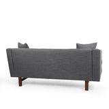 ZUN Mirod Comfy 3-seat Sofa with Wooden Legs, for Living Room and Study 69088.00CHAR