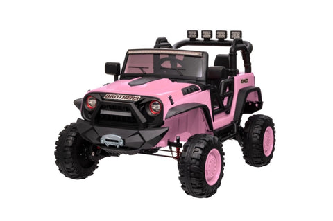 ZUN 24V 9Ah Ride on Toy for Big Kids, 2-Seater Powered Ride-on Truck Car with Remote,pink W2058P203309