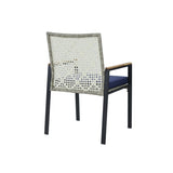 All Weather 5-Piece Patio Dining Table Sets, Patio Conversation Set Acacia Wood Table Top with 52097006