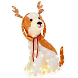 43.5" Christmas dog decorations with LED lights, Christmas decorations 15605137