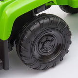 ZUN 12V Kids Ride On Tractor with Trailer, Battery Powered Electric Car w/ Music, USB, Music, LED W2181137981