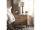 3 Drawers Wooden Nightstand in Reclaimed Oak Finish B016P253370