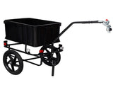 Bike Cargo with Support Bar, 600D PVC Waterproof Cover, Removable Box, Utility Bike Wagon W465P347198