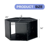 Hexagonal MDF coffee table, black marble pattern stickers, multi-hole design to give more storage W1512P348809