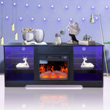 ZUN Fireplace TV Stand With 18 Inch Electric Fireplace Heater,Modern Entertainment Center for TVs up to W1625P152181