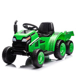 ZUN 12V Kids Ride On Electric Tractor Black Knight,Kids Ride On Toy.2WD,Non-skid tires, steering wheel, W1396P172853