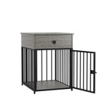 ZUN Dog Crate Furniture, Dog House, Decorative Dog Kennel with Drawer, Indoor Pet Crate End Table for W57868893