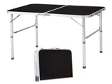 3ft Aluminum Alloy Folding Table Black 94753941
