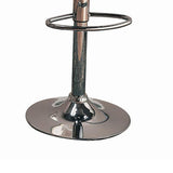 Black and Chrome Backless Bar Stool B062P153500