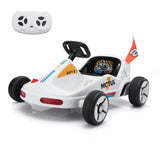 12V Kids Ride On Go Kart, Electric 4-Wheeler Car with Remote Control, Cushioned Seat, LED Lights, W2181P201026