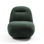 ZUN Luxury Modern Swivel Accent Chair, Tight Back Ice Flower Velvet Sofa Chair, Minimalist Style Comfy W2664P256537