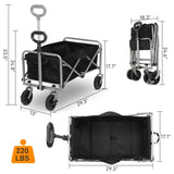 74.5*45.5*84cm 100kg 600d Oxford Cloth Steel Frame Flat Folding Style Black Cloth Silver Frame 48223796