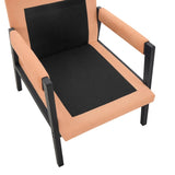 Kelly Mid-Century Modern Chenille Upholstered Accent Armchair, Orange T2574P240951