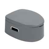 ZUN Portable Toilet with Non-slip Mat Grey 56598783