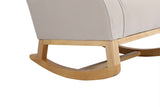 Baby Room High Rocking Chair Nursery Chair , Comfortable Rocker Fabric Padded Seat ,Modern High 38824496