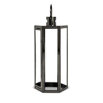 ZUN FRANK 23"H STAINLESS STEEL LANTERN 72191.00BLK