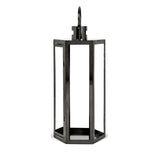 ZUN FRANK 23"H STAINLESS STEEL LANTERN 72191.00BLK