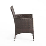 ZUN Clementine Outdoor Multibrown PE Wicker Dining Chairs 56447.00ABEI