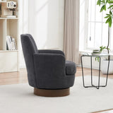 Polyester Swivel Barrel Chair, Swivel Accent Chairs Armchair for Living Room, Reading Chairs for W1361P149655