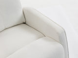 Short plush manual button armchair sofa W547P437353
