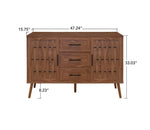 ZUN 2 door 3 drawer cabinet, Accent Storage Cabinet, Suitable for Living Room, Bedroom, Dining Room, W688P181191