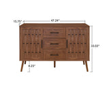 ZUN 2 door 3 drawer cabinet, Accent Storage Cabinet, Suitable for Living Room, Bedroom, Dining Room, W688P181191