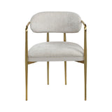 Zayn Beige Chenille & Gold Arm Chair B2726P354540