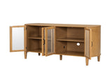 Storage cabinet at the entrance to the living and dining room, large size, 4 doors, stylish style, N780P330603N