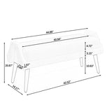 Modern living room bench, made of looped yarn fabric, with soft cushion, irregular geometric W487P183024