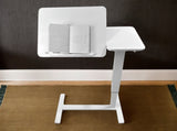 Overbed Bedside Desk, Mobile Rolling Laptop Stand Tilting Overbed Table with Wheels, Height W2641P269198