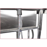 Stainless Steel Kitchen Sink Commercial Freestanding Utility Sink with Drawer and Pull-Out Faucet 48168067