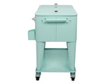 91*84.5*38.5cm Rectangular Plastic Box Frozen Insulation Cart Mint Green 43535541