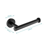 ZUN 2 Pack Toilet Paper Holder - Matte Black SUS304 Stainless Steel Toilet Paper Holder Towel Rack for 74536928