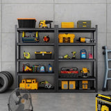72"H 5 Tier Metal Shelves for Storage Shelving 2000LBS Heavy Duty Storage Shelves Adjustable 45922035